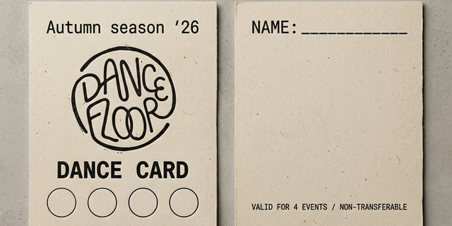 Autumn Season '26 Dance Card